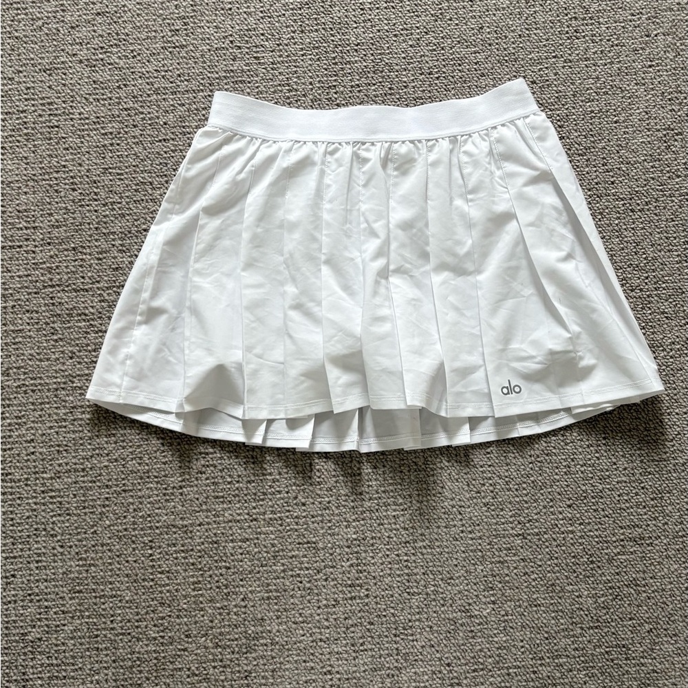 ALO WHITE TENNIS SKIRT